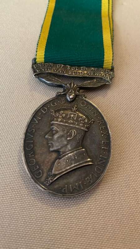 Silver Union of SA Efficiency Full Size Medal named to Medic, Crazy R1 Start