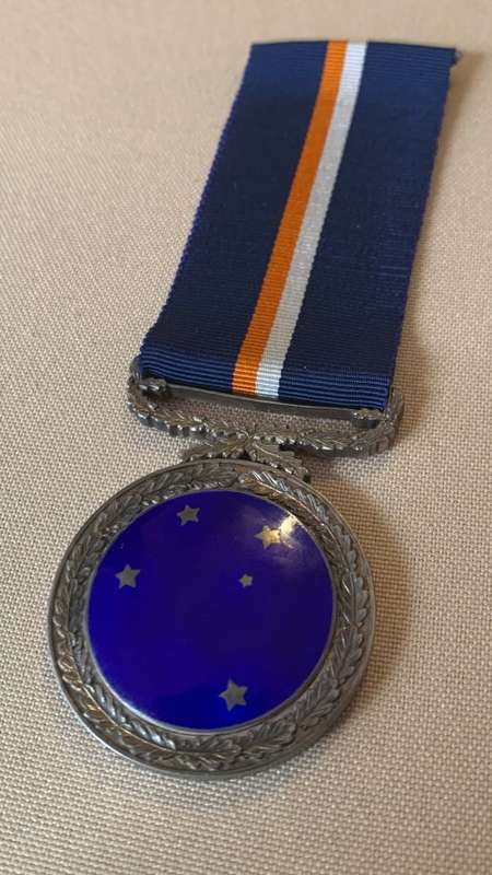 Rare UDF/SADF Southern Cross medal 1952- 1975 with SAM marks