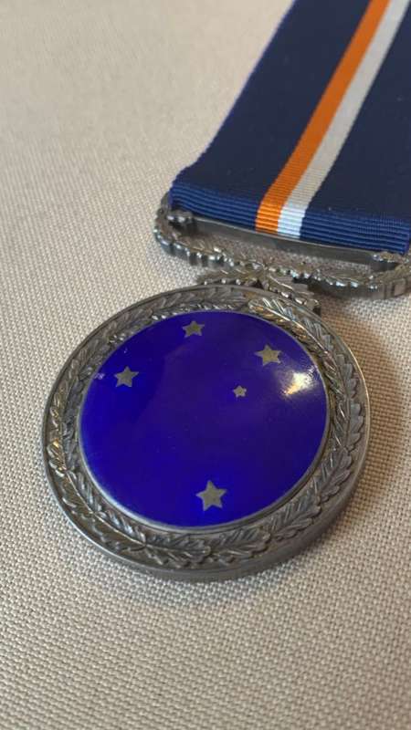 Rare UDF/SADF Southern Cross medal 1952- 1975 with SAM marks