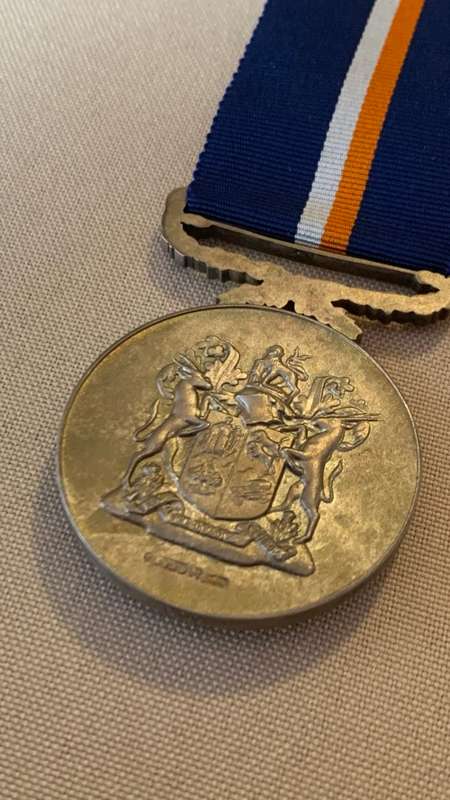 Rare UDF/SADF Southern Cross medal 1952- 1975 with SAM marks