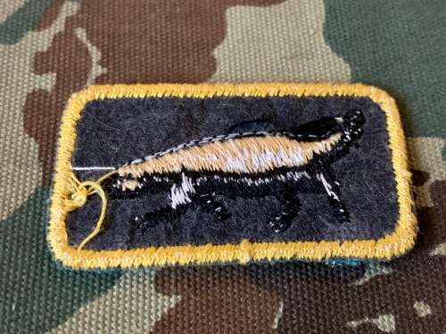 Original SWATF Ratel Tracker badge. Very rare. CRAZY START.