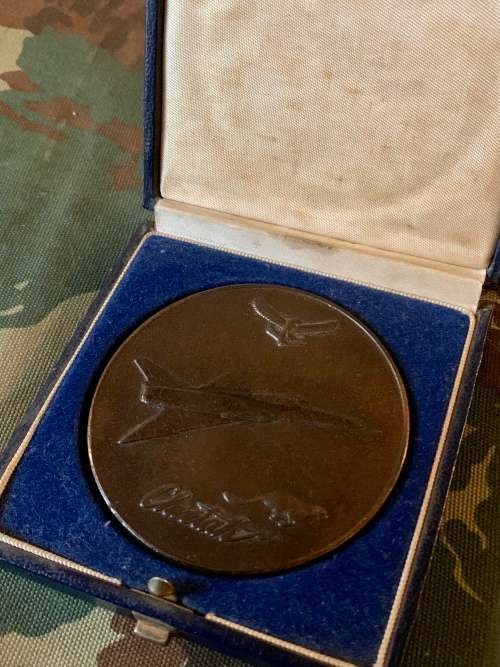 Boxed Atlas Cheetah Aircraft Unveiling Challenge Coin. Rare. CRAZY START.