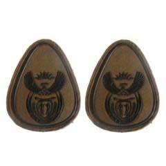 S.A.D.F WARRANT OFFICER l IRON-ON COLLAR RANKS - PAIR.
