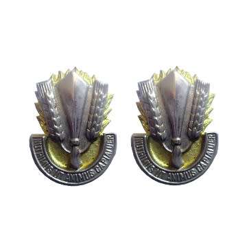 S.A.D.F CATERING CORPS COLLAR BADGES WITH PINS - PAIR.