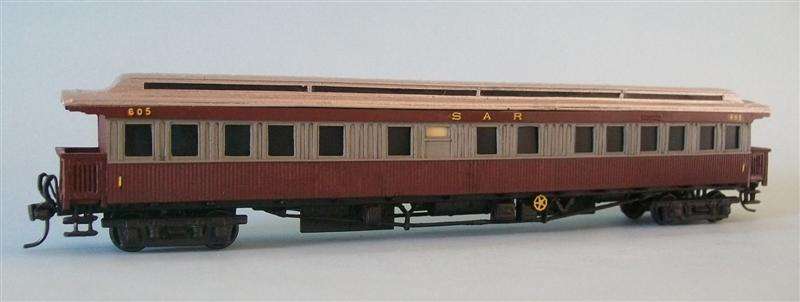 SAR HO ( Custom built ) : C16 1st Class Mainline open Balcony Passenger Coach