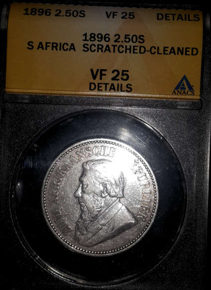 Kruger 1896 2.5 shillings Very nice