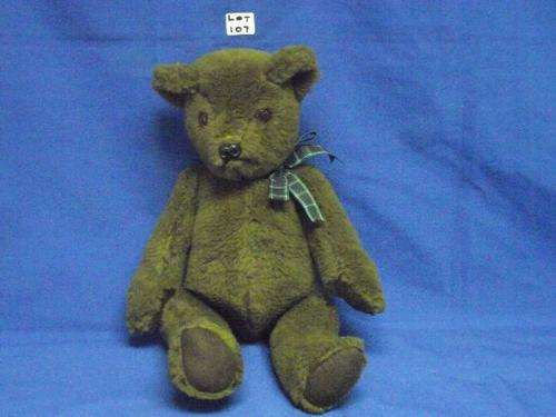 TEDDY BEAR , ABOUT 1950. SIZE; 37CM