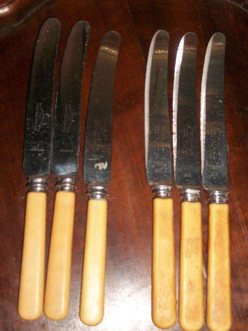 6X BONE HANDLE KNIFES