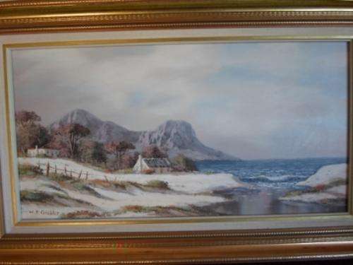 W.P. GROBLER OIL ON BOARD FRAMED. SIZE, 85cm x 50cm