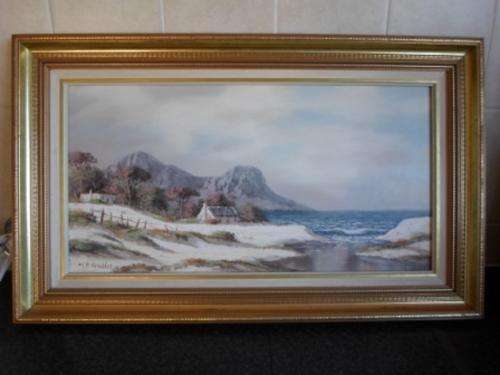 W.P. GROBLER OIL ON BOARD FRAMED. SIZE, 85cm x 50cm