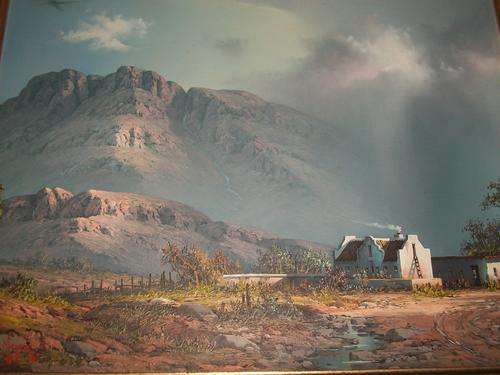 HENTIE MEYER. OIL ON BOARD, FRAMED