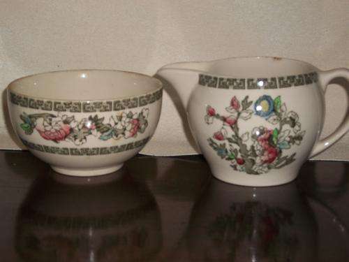 MILK + SUGAR POT PORCELAIN INDIAN TREE JIOHNSON BROS