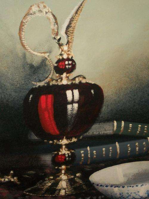 DENZIL HERRING OIL ON BOARD FRAMED. SIZE: 106CM X 72CM INCLUDING FRAME.
