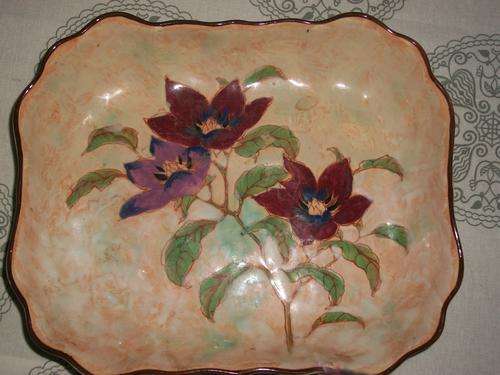 PORCELAIN ROYAL DOULTON, MAGNELLA DISH. SIZE; 23CM X 19.5CM X 4CM