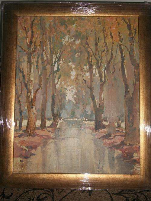 CHRISTOPHER HAW PURCHASE AS OIL. FRAMED. SIZE,  70CM X 60CM INCLUDING FRAME