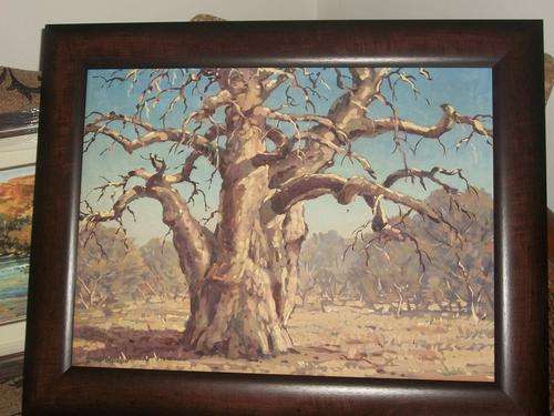 NILS ANDERSEN OIL ON BOARD, FRAMED. SIZE; 80CM X 70CM FRAMED.