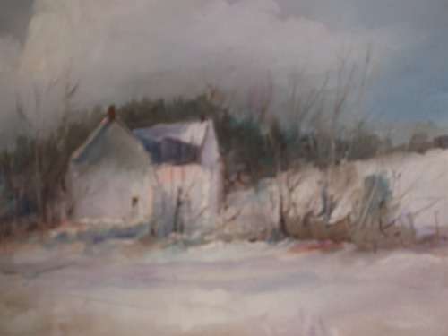 BARB PLONER PAINTING OIL FRAMED. SIZE, 110CM X 78CM INCLUDING FRAME