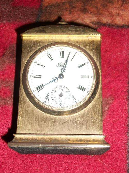 ASTRAL CLOCK 9CM X 6CM BRASS
