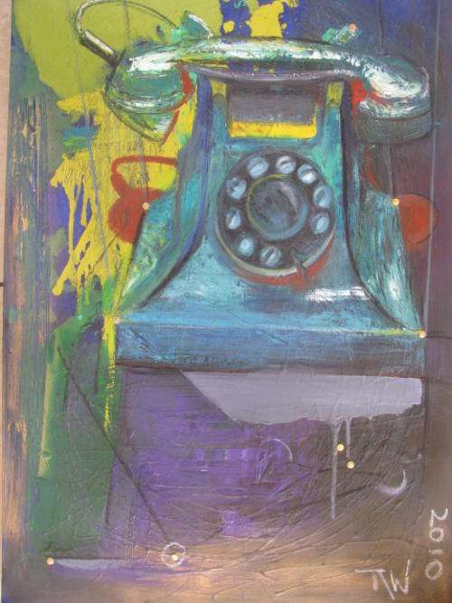 Orignal large oil painting by South African artist - Title "Connected"