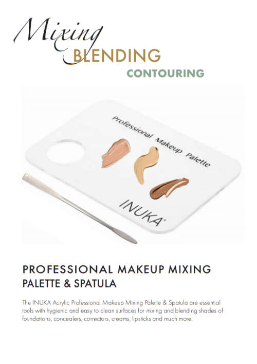 INUKA PROFESSIONAL MAKEUP MIXING PALETTE & SPATULA