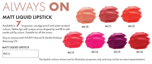 INUKA Matt Liquid Lipstick