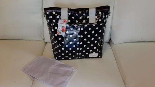So Good Canady- Nappy Bag Black and White Large Polka Dots