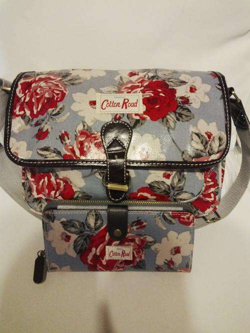 COTTON ROAD - MESSANGER HANDBAG & MATCHING WALLET
