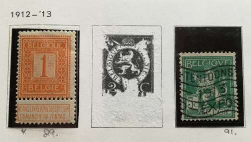 Belgium - Pre-printed and stamps - reduced price