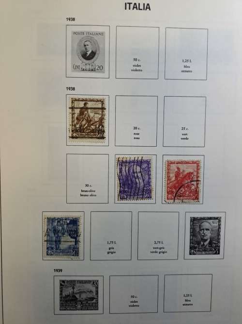 Italy - Pre-printed album and stamps