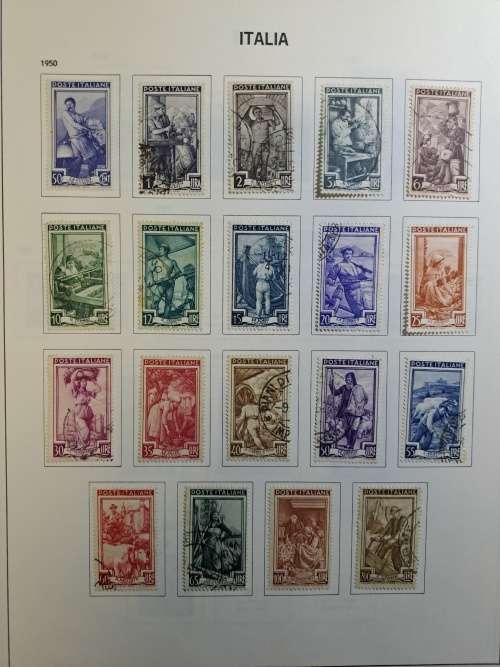 Italy - Pre-printed album and stamps