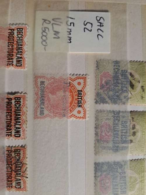6.5 Basutoland - Bechuanaland - Swaziland - BSAC - High Catalogue Value - Final reduced price
