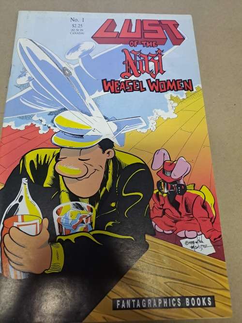 3 Comics - Love and Rockets - Lunatik - Lust of the Nazi Weasel Women