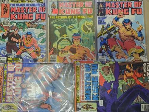 Master of Kung-fu - 39 Vintage Comics - Reduced price