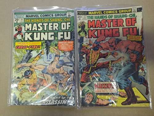 Master of Kung-fu - 39 Vintage Comics - Reduced price
