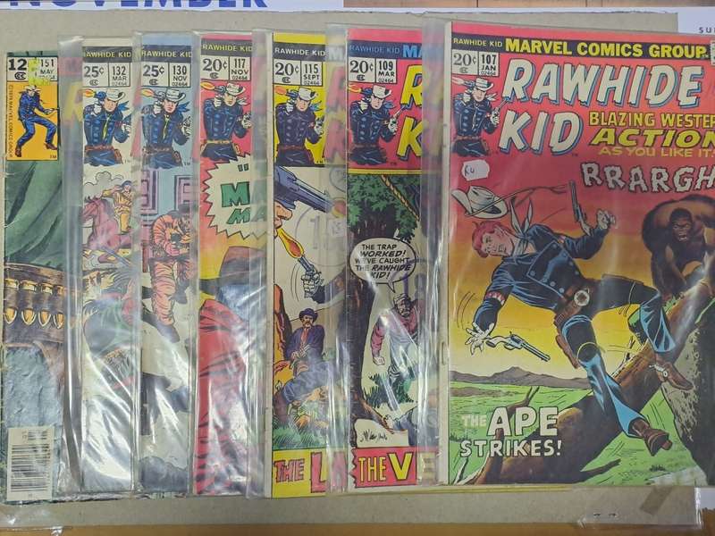 Rawhide Kid - 7 Vintage Comics - Final Reduced price
