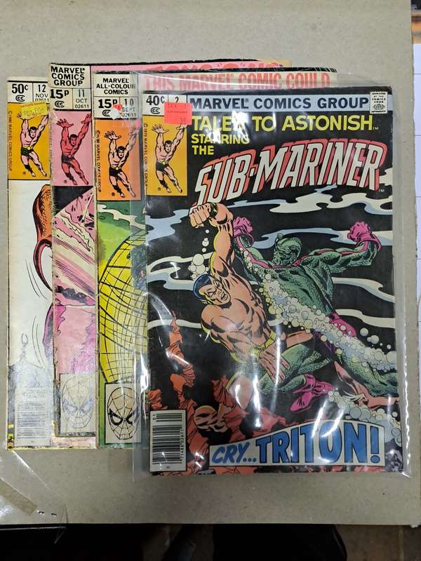 Sub-Mariner - 4 Vintage Comics - Final Reduced price