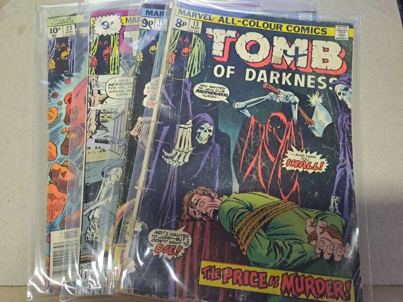 Tomb of Darkness - 4 Vintage Comics - Reduced price