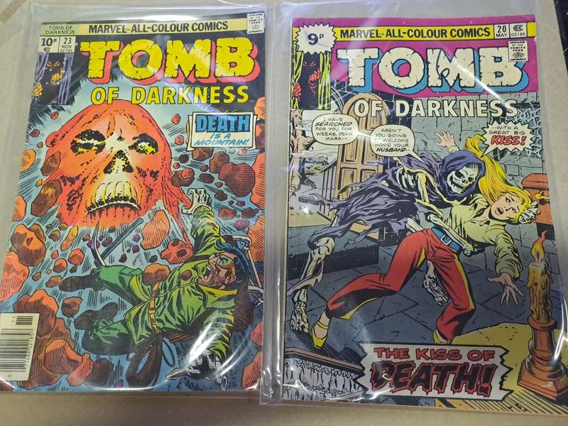 Tomb of Darkness - 4 Vintage Comics - Reduced price