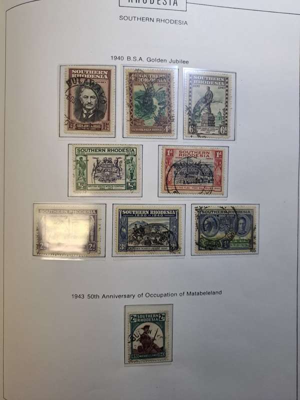 4.5 Rhodesias - Preprinted album and stamps - Final reduced price