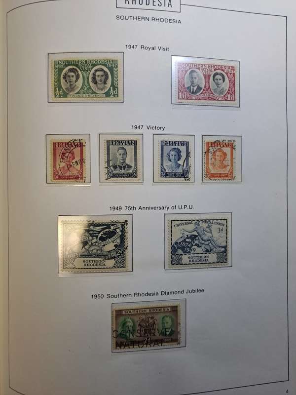 4.5 Rhodesias - Preprinted album and stamps - Final reduced price