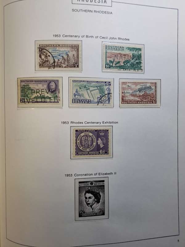 4.5 Rhodesias - Preprinted album and stamps - Final reduced price