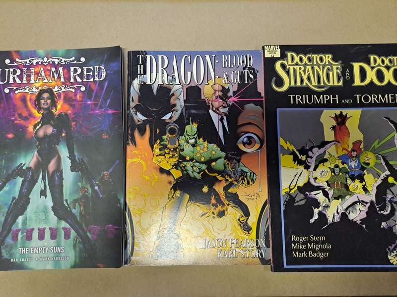 3 Graphic Novels - Dragon, Doctor and Durham - Reduced price