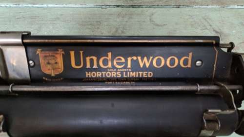 Antique Underwood Standard Typewriter No. 5 1920's