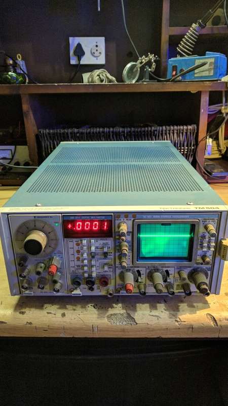 Tektronix TM504 Mainframe w/ SC-503 Oscilloscope, FG-502 & DM-501A.