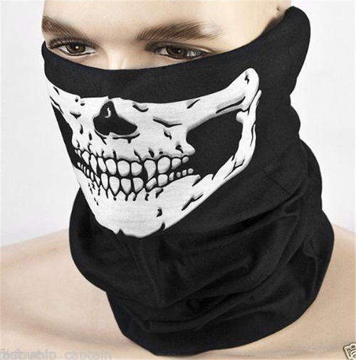 Skull Multipurpose Balaclava Bandana Motorcycle Paintball Scarf Mask Headwear