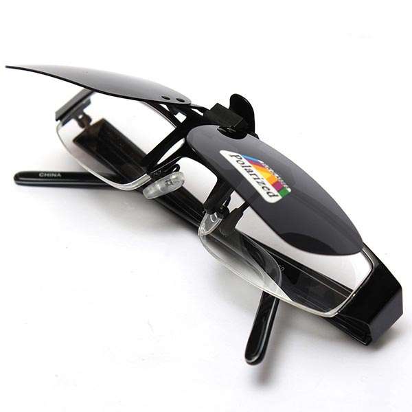 Clip On Flip up Sunglasses Driving glasses Polarized unisex