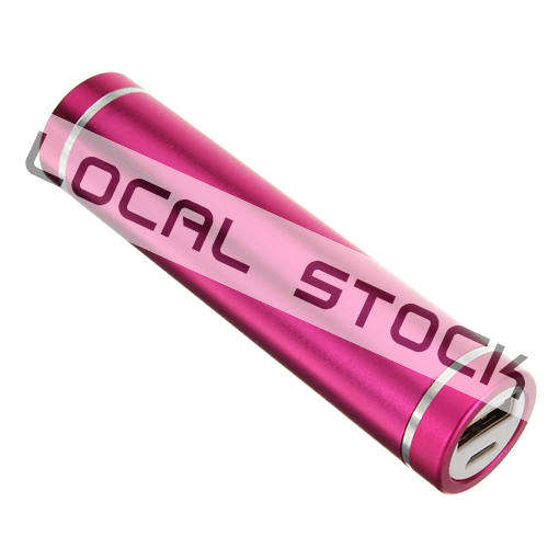 Portable 2600mAh USB Mobile Power Bank Pink