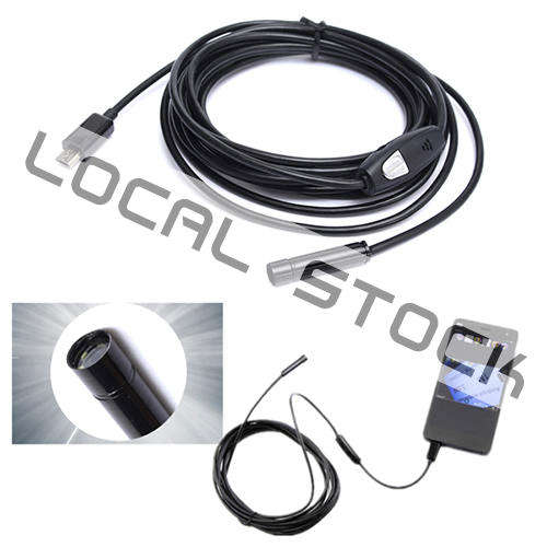 1M length 7mm Lens Endoscope LED Waterproof Inspection Borescope Tube Camera for Android with OTG