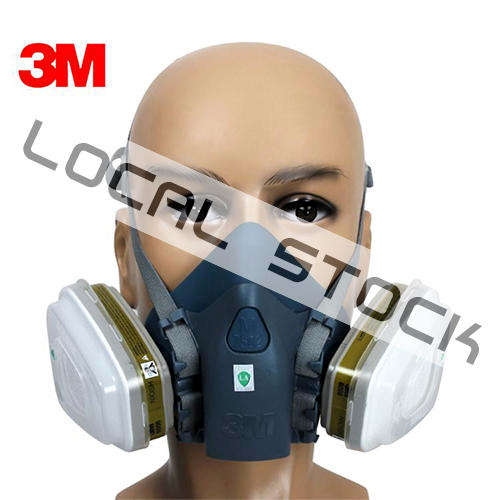 *LOCAL STOCK* 3M 7502 Silicone Half Face Respirator Gas Mask