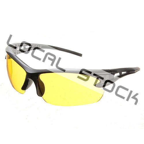 *LOCAL STOCK* Night Vision UV 400 Yellow Lens Driving Glasses Riding Sunglasses